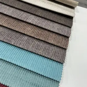 Haute qualité échantillon gratuit 100 polyester impression collé imperméable textile de maison velours côtelé tissu de canapé en velours