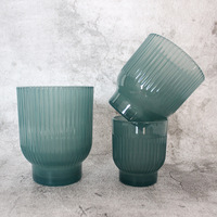 Bocaux en verre coloré à paroi épaisse personnalisés pour bougies vides, bougies parfumées, bougies en cire, porte-bougie en verre