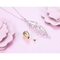 Collier d'urne avec pendentif en forme de larme en argent sterling 925 Ashes Cremation Memorial