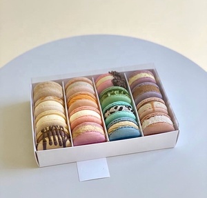 IMEE Wholesale Fancy Divided 15 Pieces Plastic Macaron Cookie <strong>Cracker</strong> Clear Lid <strong>Box</strong> Customized Size Bakery <strong>Box</strong> - Product Image 1