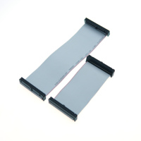 Câble ruban plat IDC personnalisé de 2.54mm avec FC 6/8/10/14/16/20/26/30/34/40P prise IDE double rangée câble d'extension femelle FC 40 broches