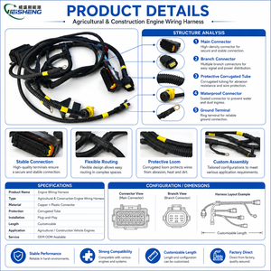 أسلاك محرك قوية التحمل للحفارات والجرارات والآلات الزراعية والإنشائية، متوافقة مع ECU CAN OEM - Product Image 3