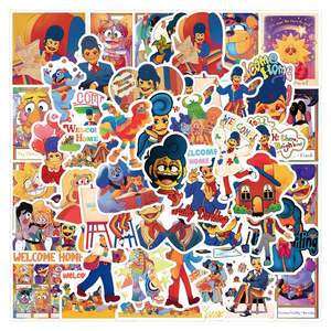 ZY3084C 50 Piezas Nuevas Pegatinas de Graffiti <span class=keywords><strong>Wally</strong></span> <span class=keywords><strong>Darling</strong></span> para Decorar Tazas, Guitarras, Computadoras Portátiles, Equipaje, Cascos, Vinilo Impermeable - Product Image 1