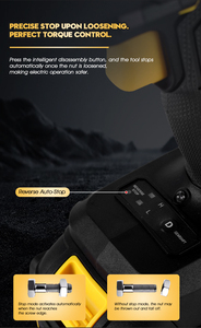 20V Lithium-Ion Battery Cordless Impact Driver Brushless Motor High <b>Torque</b> Power - Product Image 3