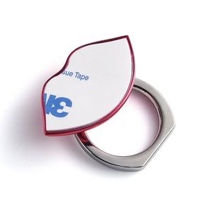 Regalo Promocional, Soporte de Anillo para Teléfono Móvil de Metal Plateado con Forma de Labios Sexys - Product Image 6