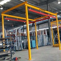 Système de rail de pont roulant KBK, pont roulant suspendu modulaire flexible pour solutions de manutention de matériaux en usine de fabrication