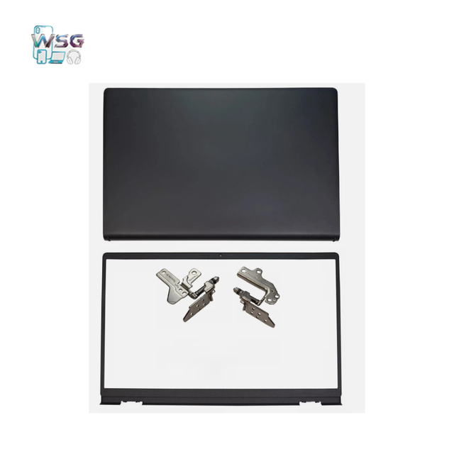 SZ-Wisbuild 0DWRHJ 09WC73 Black Laptop LCD Back Cover & Front/Screen Bezel with Hinge Brand New for Vostro 15 3510 3520 3525