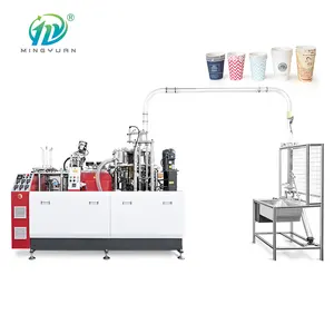 Kağıt bardak makine mühendisliği yüksek hızlı kağıt bardak makinesi kağıt bardak üretimi için
