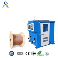 Machine automatique de rembobinage de câbles QP630 à double bobine pour extrudeuse de couche isolante de câbles PVC/PE