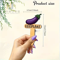 15 étiquettes de nom de plantes en bois, marqueurs de jardin en bois pour légumes, semis, plantes en pot, piquets de jardin, étiquettes de signalisation