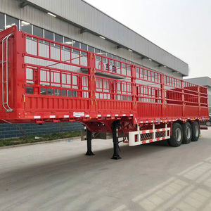 <span class=keywords><strong>Nouvelle</strong></span> semi-remorque à ridelles Hstar 3 ou 4 essieux, 30, 50 ou 60 tonnes, pour transport de marchandises et de bétail - Product Image 1