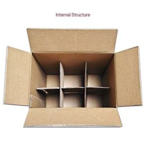 Boîte en <span class=keywords><strong>carton</strong></span> pour bouteille d'alcool, boîtes en <span class=keywords><strong>carton</strong></span> ondulé rigide, matériau d'emballage en <span class=keywords><strong>carton</strong></span> ondulé, boîte en papier kraft recyclé - Product Image 2