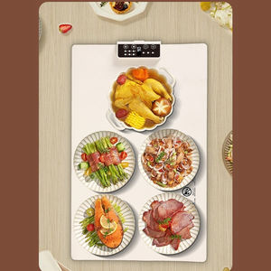 صينية تدفئة كهربائية سيليكون قابلة للطي تسخين سريع حصيرة تدفئة الطعام حصيرة لوحة الساخنة تحديد الموقع - Product Image 4