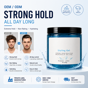 <span class=keywords><strong>Gel</strong></span> <span class=keywords><strong>Coiffant</strong></span> <span class=keywords><strong>Bio</strong></span> Fixation Forte pour Hommes Marque Privée – Formule Extrême Anti-Écaillage pour un Coiffage Lisse et Soigné - Product Image 1