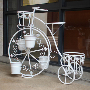 Soporte <span class=keywords><strong>para</strong></span> Bicicletas <span class=keywords><strong>de</strong></span> <span class=keywords><strong>Hierro</strong></span> Forjado, Macetas Antioxidantes <span class=keywords><strong>para</strong></span> Exteriores, <span class=keywords><strong>Jardineras</strong></span> <span class=keywords><strong>para</strong></span> Jardín, Bodas, Hogar, Soporte Decorativo <span class=keywords><strong>para</strong></span> Flores con Forma <span class=keywords><strong>de</strong></span> Bicicleta - Product Image 2
