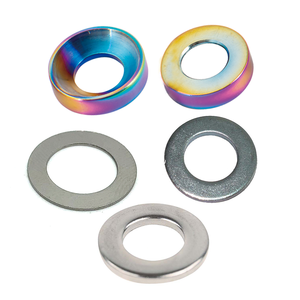 <span class=keywords><strong>Rondelle</strong></span> anodisée en alliage d'aluminium coloré personnalisé OEM JDM M3M4M5M6M8 <span class=keywords><strong>Rondelle</strong></span> d'aile avec kit de vis - Product Image 2