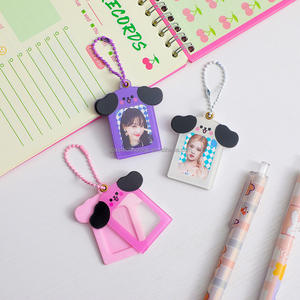 Goss Offre Spéciale 1 pouce Carton mignon Porte-carte photo Anime Clear kpop stars mini photocard Porte-clés porte-carte acrylique - Product Image 6