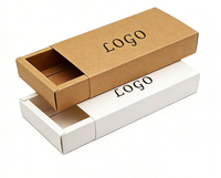 Boîte cadeau coulissante en papier kraft rigide, écologique et portable, pour poudre libre, blush, crème pour les yeux, parfum, de qualité supérieure