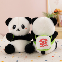 Adorable Peluche Panda Brodé Mignon, Poupée Douce en Coton PP pour Enfants, Cadeau d'Anniversaire, Faible MOQ, Anti-Stress