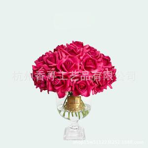 Ornement d'aromathérapie en rose artificielle Heshes, fait main en polyester, cadeau de la Saint-Valentin, cadeau de mariage, réutilisable, style rêveur - Product Image 2