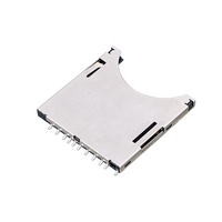 Conector de tarjeta MUP 10P TF, ranura para lector SD, Memoria Push-Push SMD, Conector de toma de tarjeta SD para almacén de datos de coche