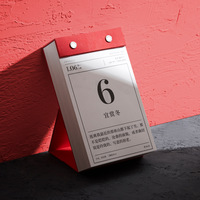 Calendrier de table d'impression de cadeau personnalisé professionnellement 2024 calendrier de bureau calendriers muraux avec emballage de boîtes
