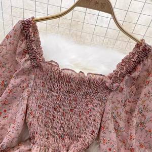 กระโปรง <span class=keywords><strong>Kikyo</strong></span> ชุดเดรสทรงเอกระโปรงผ้าชีฟองแยกส่วนคอสี่เหลี่ยมใหม่สำหรับฤดูร้อน - Product Image 6