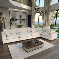 Sofá Modular Moderno para Sala de Estar, Muebles para el Hogar, Sofá Seccional de Tela, Sofás Comprimidos de Salón, Sofá Esquinero