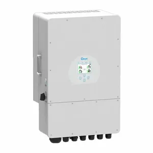 Onduleur hybride Deye 12kw, onduleur solaire 8kw, système de chargeur de puissance monophasé