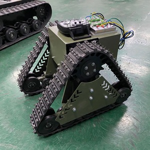 Châssis triangulaire Jia 500x500 pour pièces de char RC avec chenilles en caoutchouc pour véhicules télécommandés - Product Image 3