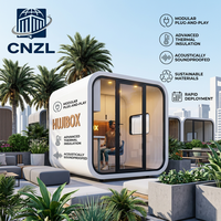 Vente Directe – Nouvelle Cabine Préfabriquée de Luxe Mini Apple Cabin, Structure en Acier Léger, Ignifugée, Moderne, Portable, Conteneur de Bureau 20 pieds 40 pieds