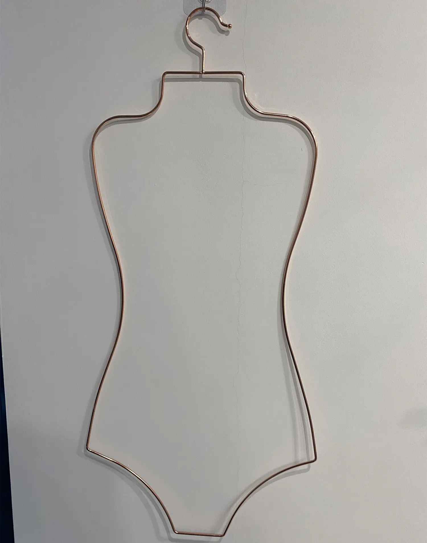 Durable Body Shape Black Stainless Steel Metal Bikini Swimwear Display Wire Hanger
