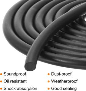 شريط عازل من المطاط النتريلي QY مقاس 6 مم (0.24 بوصة) × 4 أمتار (13.12 قدم) - شريط عازل صلب مقاوم للعوامل الجوية يقلل الضوضاء والصدمات والاحتكاك وقابل للقطع - Product Image 4