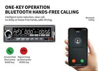 Reproductor MP3 para Auto 7388 de Alta Potencia con 6 Canales RCA, Teclado RGB + Pantalla LCD con Retroiluminación Blanca, Radio para Auto con Doble USB, FM, BT y TF