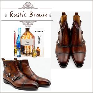 <span class=keywords><strong>Bottes</strong></span> <span class=keywords><strong>en</strong></span> cuir Oxford à couture Goodyear Blake faites à la main pour hommes <span class=keywords><strong>Bottes</strong></span> personnalisées de haute qualité pour homme <span class=keywords><strong>Bottes</strong></span> de luxe pour homme avec boucles - Product Image 2