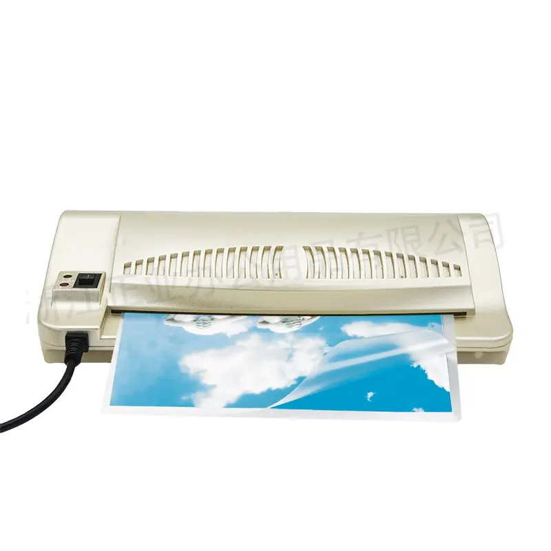 अच्छी गुणवत्ता गर्म और ठंड Laminator मिनी laminating मशीन कार्यालय उपयोग आईडी पाउच फिल्म laminating मशीन