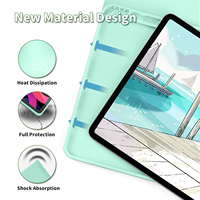 Étui Clavier Détachable pour iPad Pro 11 Pouces 1/2/3/4 avec Support pour Apple Pencil, Housse Intelligente à Fonction Veille/Réveil Automatique pour Tablette M4
