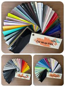 Venta al por mayor de helados de cristal de primera calidad, azul, rojo, verde, negro, película de envoltura de vinilo PET, cobertura completa de carrocería de coche, colores brillantes, PPF - Product Image 5