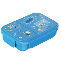 Boîte à bento en plastique sans BPA, résistante aux fuites, compatible micro-ondes, avec 2 compartiments