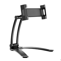 Support de tablette de téléphone de cuisine en aluminium, support pliable et réglable de 5 à 13 pouces pour tablette de téléphone de bureau pour Pro 12.9