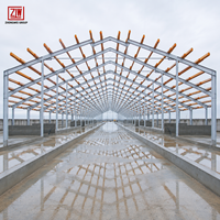 Entrepôt en acier préfabriqué moderne et écologique ZW - Bâtiment modulaire recyclable pour le stockage agricole/industriel et l'atelier