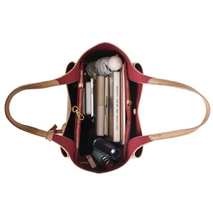 Nouveau <span class=keywords><strong>Sac</strong></span> à Main Chic Transfrontalier Grande Capacité Minimaliste Haut de Gamme en PU avec Fermeture Éclair, <span class=keywords><strong>Sac</strong></span> de Navetteur Sous le Bras, Finition Grain de Litchi Vintage - Product Image 3