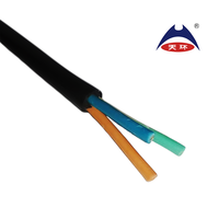 Gaine noire 300/500V 450/750V 3 Core 3G1.5 3G2.5 3G4 câble électrique multi-noyaux isolé en caoutchouc Flexible pour usage industriel
