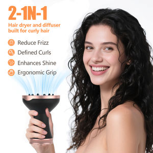 Tiras profesionales extra grandes para el cabello, equipo rizado iónico, secador de pelo para mujer con difusor, 2024 - Product Image 1