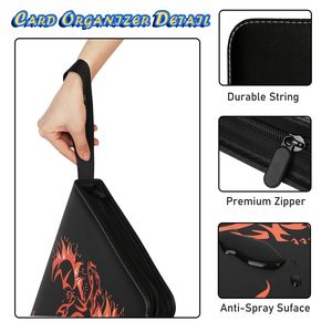 Logotipo personalizado PU cuero 2024 9 bolsillo poke Mon TCG MTG deporte hockey béisbol fútbol coleccionable tarjetas álbumes <span class=keywords><strong>de</strong></span> libros - Product Image 4