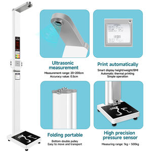 Báscula Digital LCD con Impresora para Medir el Índice <span class=keywords><strong>de</strong></span> <span class=keywords><strong>Masa</strong></span> <span class=keywords><strong>Corporal</strong></span> (IMC), Altura y Peso, para Farmacias y Hospitales, OEM - Product Image 3