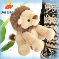 Nouvelle peluche lion à poils courts ondulés de huit pouces 2025, jouet pour jeunes de 3 à 14 ans, rembourrage en coton PP, poupée en peluche réconfortante, jouets pour machine à griffes