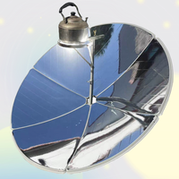 SANWEI Hebei Chine – Four solaire parabolique 150 cm 1800 W en acier au carbone, type parapluie 1100, écologique, aluminisé sous vide