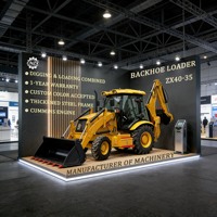 Chargeuse-pelleteuse 4x4 multifonctionnelle à vente chaude 2025, excavatrice agricole à 4 roues motrices, chargeuse-pelleteuse chinoise à vendre