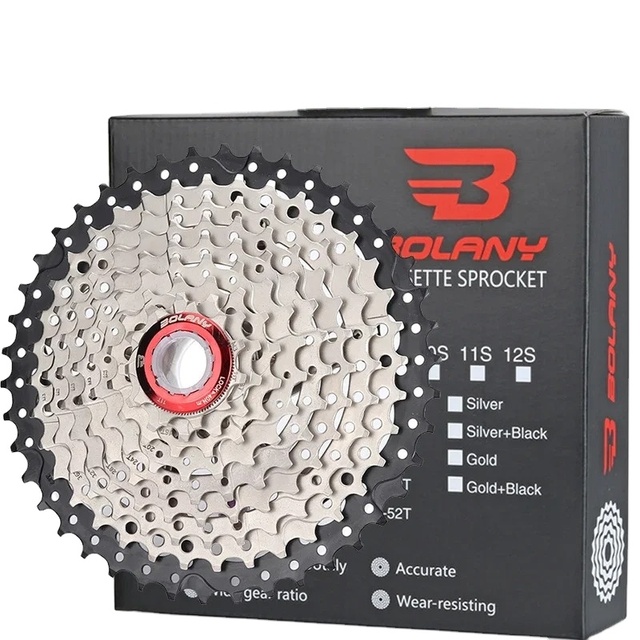 Bolany 8 9 10 11 12 Speed Cassette HG Hub Mountain Bike Freewheel 11-32/36/40/42/46/50/52T Mtb Sprocket Cassette Bicycle Part
